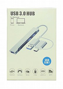 ���� HUB ����� ����� ����� - Type-C / USB to 3xUSB3.0 + MicroSD/SD